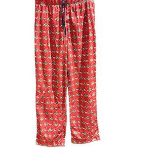 Vineyard Vines, Christmas, Boys knit pajama pants, red, size large(16)